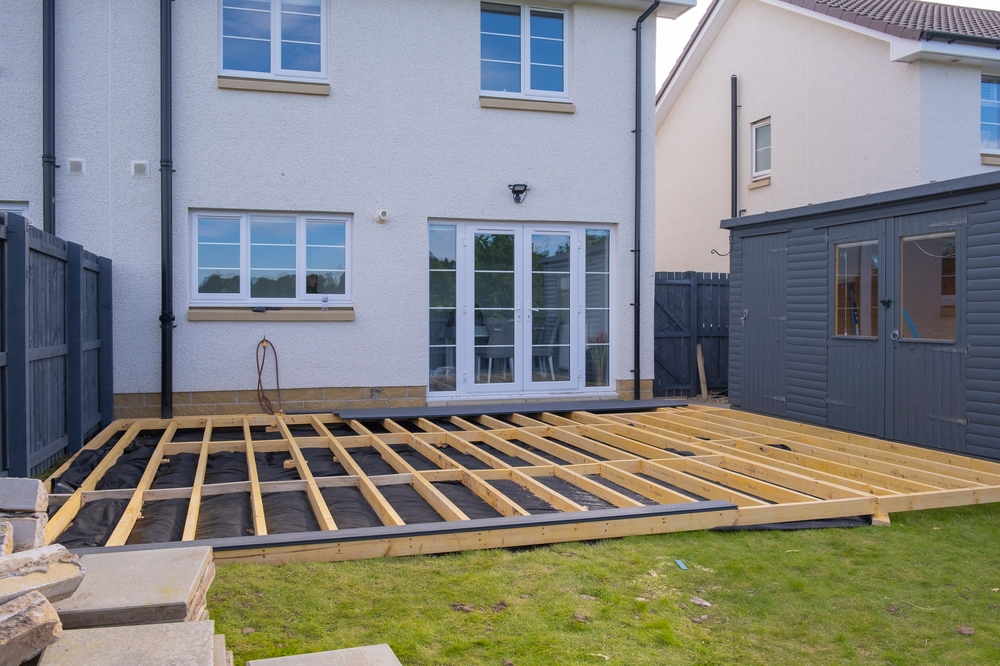 Timber decking subframe