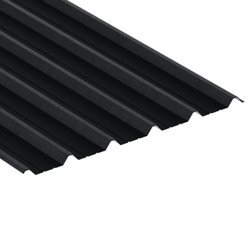 32/1000 Box Profile, Black, 0.7mm Thickness, Plastic Coated Steel Sheet