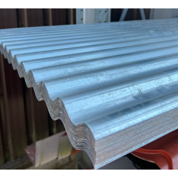 13.5x3" Corrugated Steel Sheet, 0.5mm thick, Plain Galvanised - 3.658m long (Seconds)