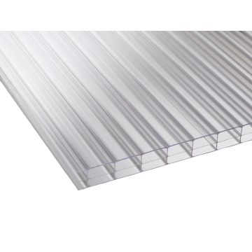 Force Clear 16mm Triplewall Polycarbonate Sheet, 1050mm Width