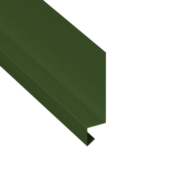 3.000m Drip Flashing, Juniper Green, 100mm x 35mm x 35mm x 28mm - Polyester Coated