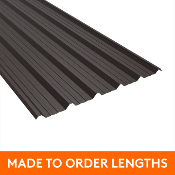 32/1000 Box Profile Steel Sheet, 0.7mm thick, Plastic Coated, Vandyke Brown