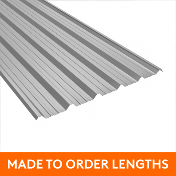 32/1000 Box Profile Steel Sheet, 0.5mm thick, Polyester Coated, Goosewing Grey - Custom Length