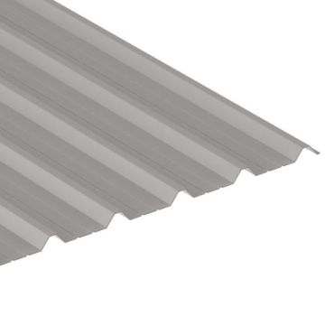 Box Profile, Goosewing Grey, 0.7mm Leathergrain Plastic Coated Steel Sheet, Profile - 32/1000