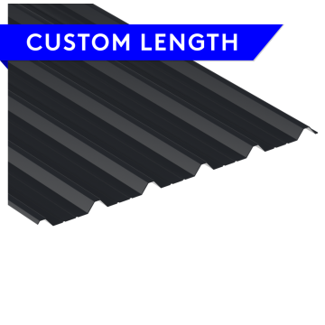 Box Profile, Anthracite, Polyester Coated Painted, 0.5mm Thickness, Profile - 32/1000 [CUSTOM LENGTH]