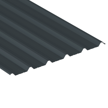 Box Profile, Anthracite, Polyester Coated Painted, 0.5mm Thickness, Profile - 32/1000