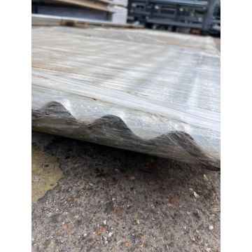 13.5x3" Corrugated Galvanised Steel Sheet, 0.5mm thick, Plain Galvanised - 3.2m (Seconds)