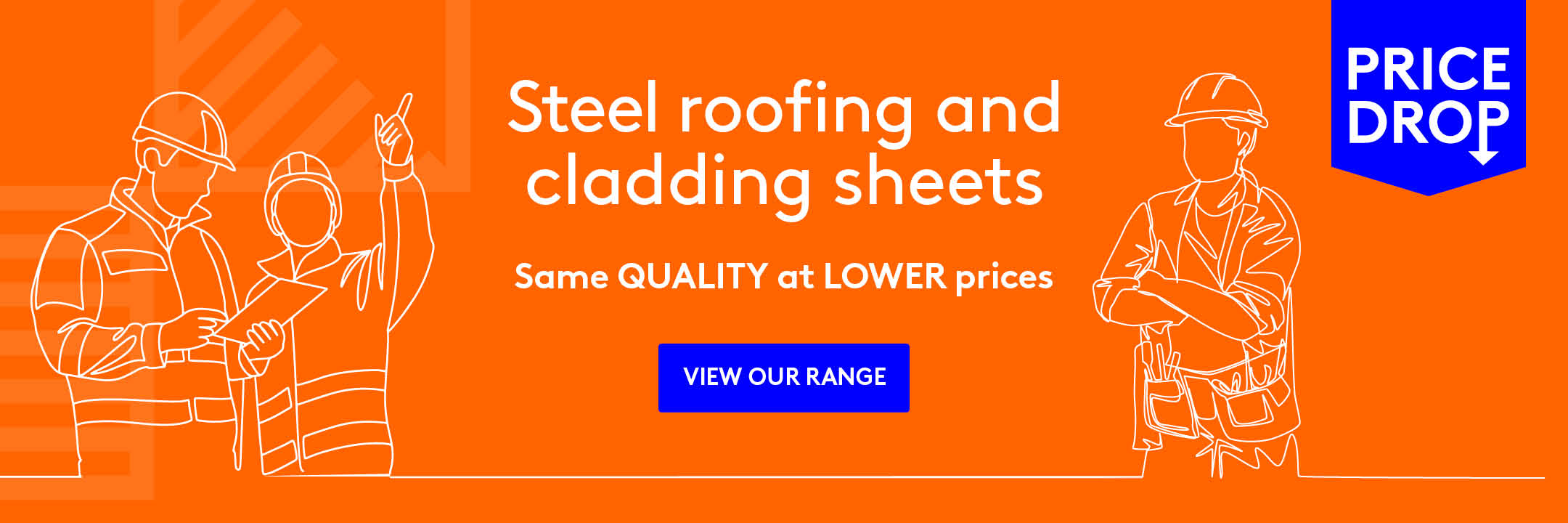 Sale on corrugated and box profile steel sheeting for roofing and cladding applications