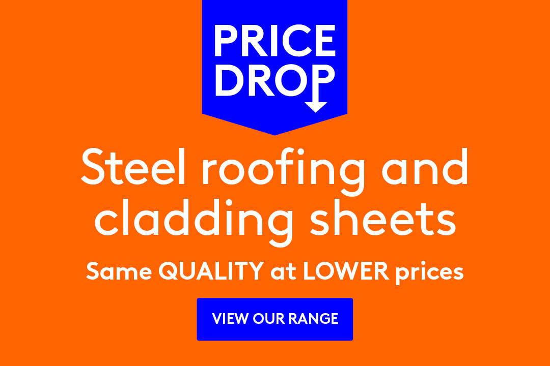 Sale on corrugated and box profile steel sheeting for roofing and cladding applications